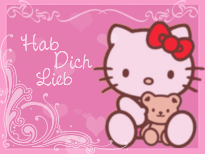 Hello Kitty -  - GB Bilder - Gstebuch Bilder - GB Pics - Jappy Bilder - Hab dich Lieb Kitty