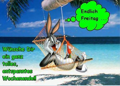 Freitag GB Pics - Gstebuch Bilder - bugs-bunny-endlich-freitag.jpg