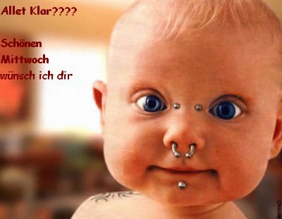 Mittwoch GB Pics - Gstebuch Bilder - schoenen-mittwoch-baby-mit-piercing.jpg