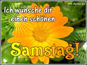 Samstag GB Pics - Gstebuch Bilder - 001-sonnenblume-samstag-gruss-by-www.gb-stylez.de.jpg