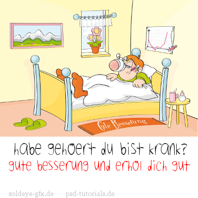 Sayings GB Pics - Gstebuch Bilder - krank-gute-besserung.png