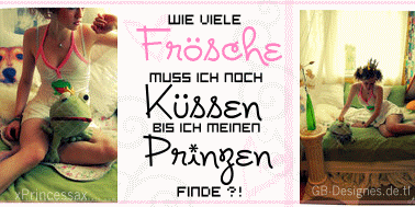 Single GB Pics - Gästebuch Bilder - wie_viele_froesche_muss_ich_noch_kuessen_bis_ich_meinen_prinzen_finde.gif Single GB Pics - Gästebuch Bilder - wie_viele_froesche_muss_ich_noch_kuessen_bis_ich_meinen_prinzen_finde.gif