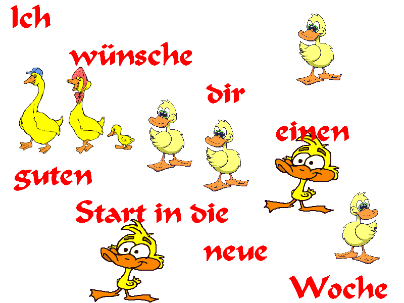 Wochenanfang GB Pics - Gstebuch Bilder - ente.gif