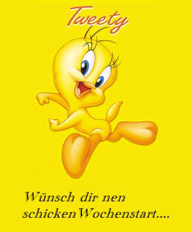 Wochenanfang GB Pics - Gstebuch Bilder - schicken-wochenanfang-tweety.jpg